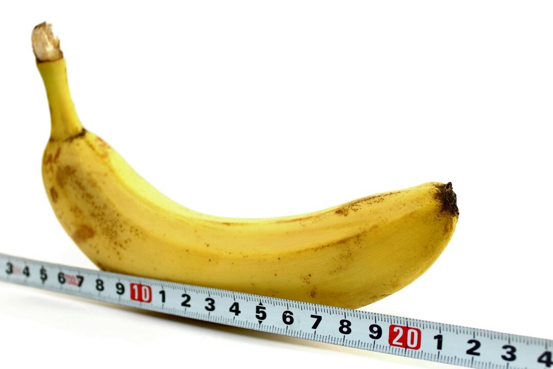 Die Dimension des Penis am Beispiel einer Banane